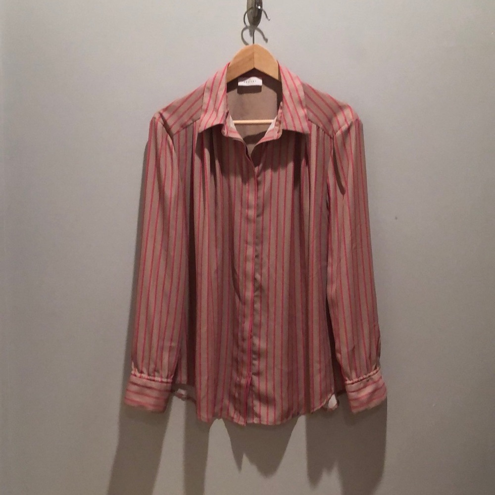 Argent - pink and tan - button down dress shirt